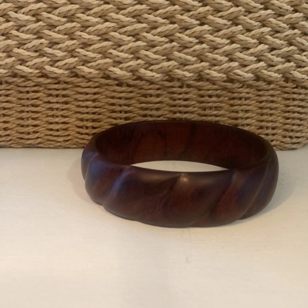Beautiful Carved Wooden Bangle